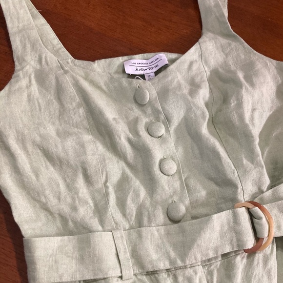 & Other Stories Belted Linen Romper - Picture 6 of 11